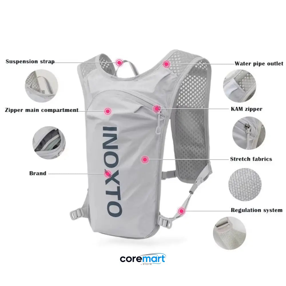 5L Breathable Hydration Vest Trail Running Backpacks Lightweight Cycling Run Jogging Marathon Backpack Riding Bike Climbing Bag